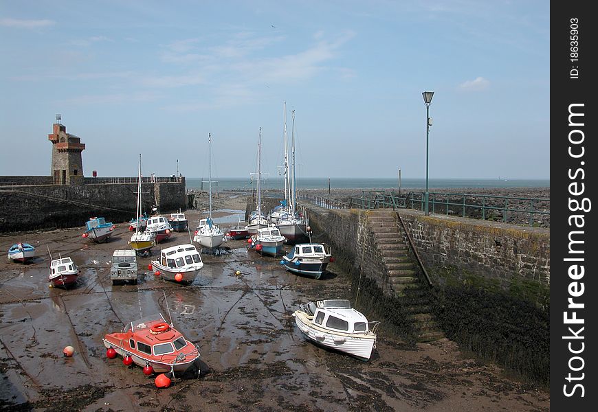 Rhenish Tower and harbour at Lynmouth