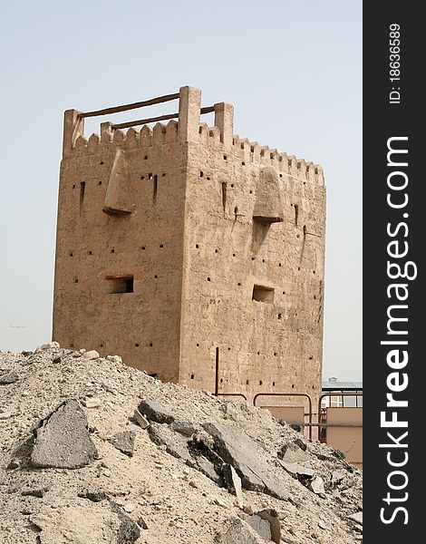 Restored fort in the creek area of dubai. Restored fort in the creek area of dubai