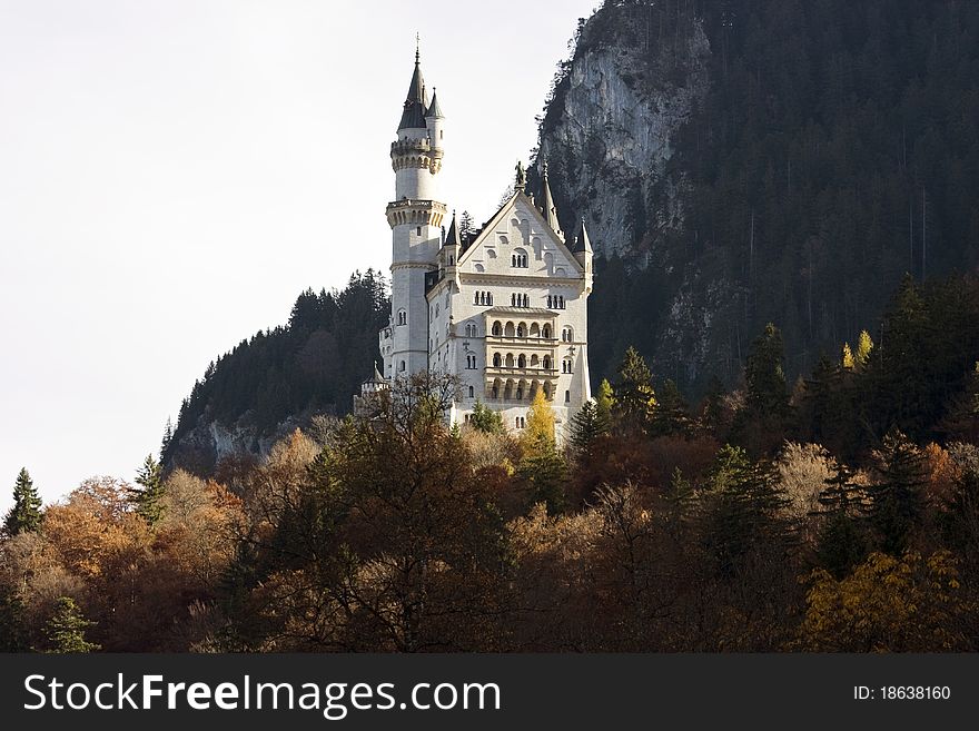 Neuschwanstein castle in Bavaria, Germany. Neuschwanstein castle in Bavaria, Germany