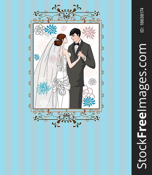 Wedding background with space for text