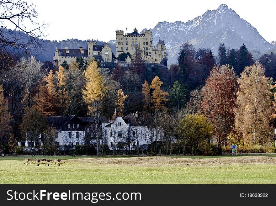 Hohenschwangau castle in Germany
