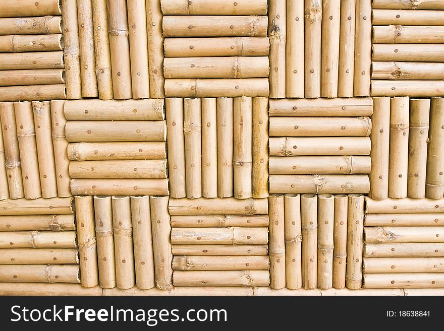 The Dried Bamboo Texture With Natural