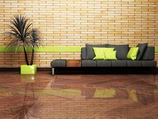 Modern Interior Design Of Living Room Stock Image