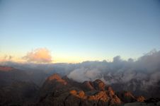 Mountains, Shrouded In Clouds Royalty Free Stock Photography Mountains, Shrouded In Clouds Royalty Free Stock Photography