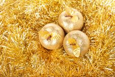 Golden Apples Royalty Free Stock Photography Golden Apples Royalty Free Stock Photography