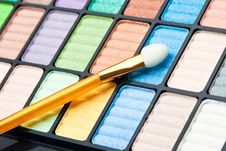 The Palette For Makeup Royalty Free Stock Photography