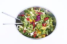 Full Bowl Of Fresh Salad Royalty Free Stock Photography