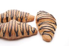 Croissant With Chocolate Stock Photos Croissant With Chocolate Stock Photos
