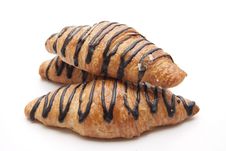 Croissant With Chocolate Stock Photography Croissant With Chocolate Stock Photography