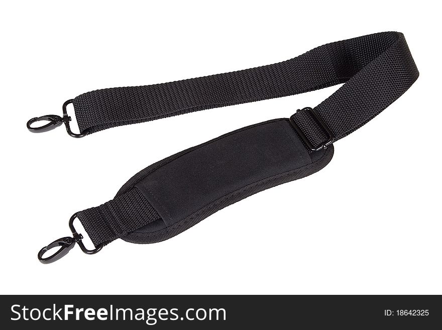 Black belt with two locks to attach to your bag. Black belt with two locks to attach to your bag