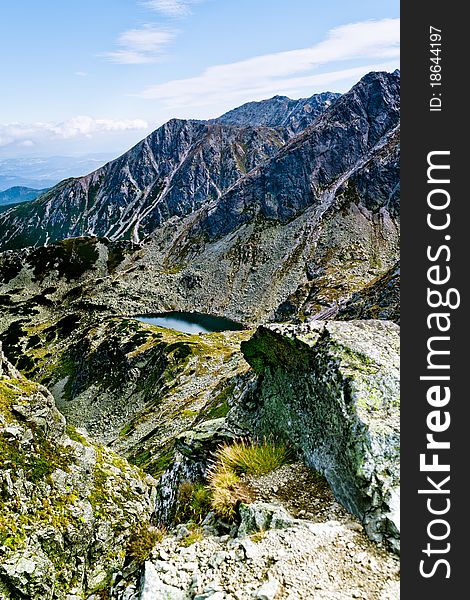 Summer mountain landscape in the Polish Tatry