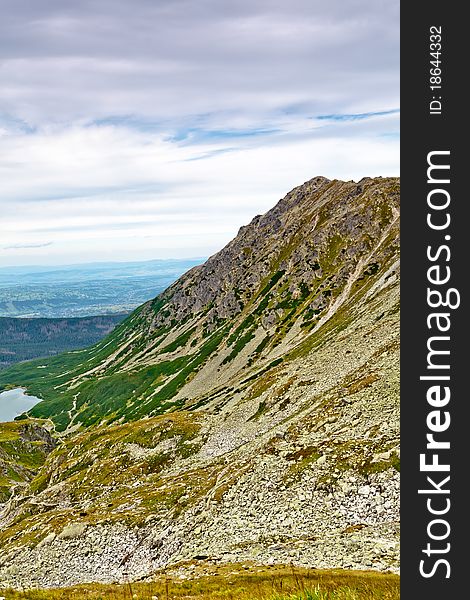 Summer mountain landscape in the Polish Tatry