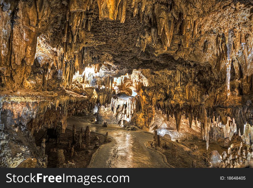 This is a view of dampened cave. You can see how sharp the stones are. This is a view of dampened cave. You can see how sharp the stones are.