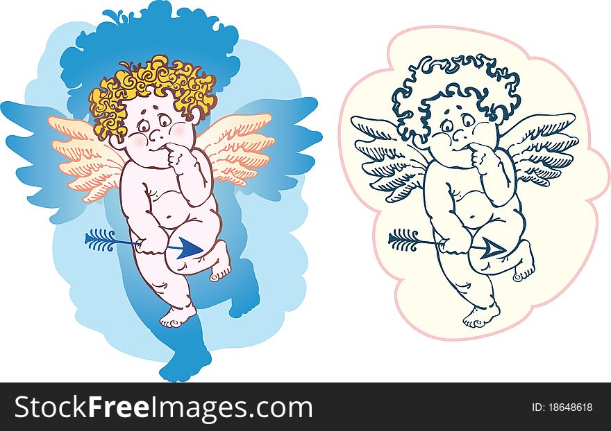 Green Arrow Cartoon Nude - Naked Cupid With An Arrow - Free Stock Images & Photos ...