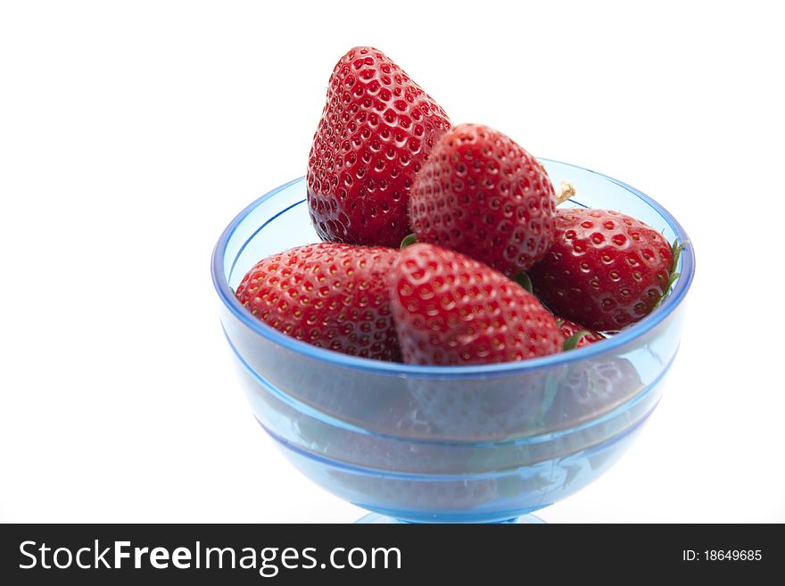 Strawberries in the ice cup