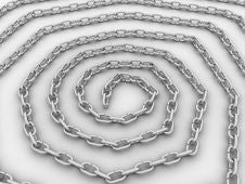 Spiral Link In The Chain, The Chain Of Steel №1 Stock Image Spiral Link In The Chain, The Chain Of Steel №1 Stock Image