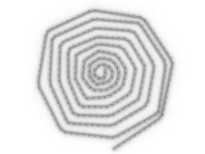 Spiral Link In The Chain, The Chain Of Steel №2 Royalty Free Stock Images Spiral Link In The Chain, The Chain Of Steel №2 Royalty Free Stock Images