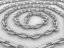 Spiral Link In The Chain, The Chain Of Steel №3 Royalty Free Stock Image Spiral Link In The Chain, The Chain Of Steel №3 Royalty Free Stock Image