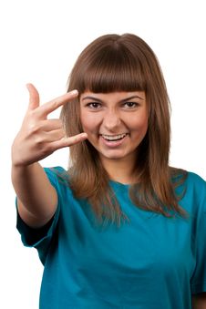Portrait Of A Young Brunette Stock Photography Portrait Of A Young Brunette Stock Photography
