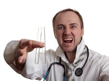 Mad Doctor Royalty Free Stock Images