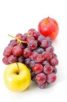Grapes And Apple Royalty Free Stock Image Grapes And Apple Royalty Free Stock Image