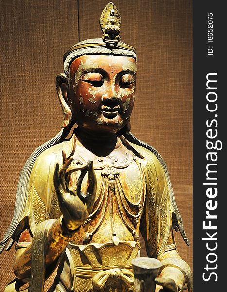 Buddhist statue pattern of ancient china