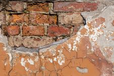 Old Weathered Brick Wall Stock Photography