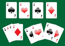Four Aces Playing Cards Set Stock Image Four Aces Playing Cards Set Stock Image