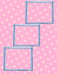 Pink Polka Dot Frame Collage Stock Images Pink Polka Dot Frame Collage Stock Images