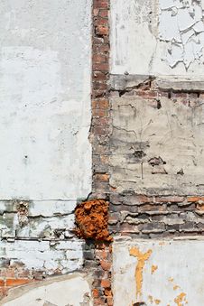 Demolished Wall Royalty Free Stock Images Demolished Wall Royalty Free Stock Images