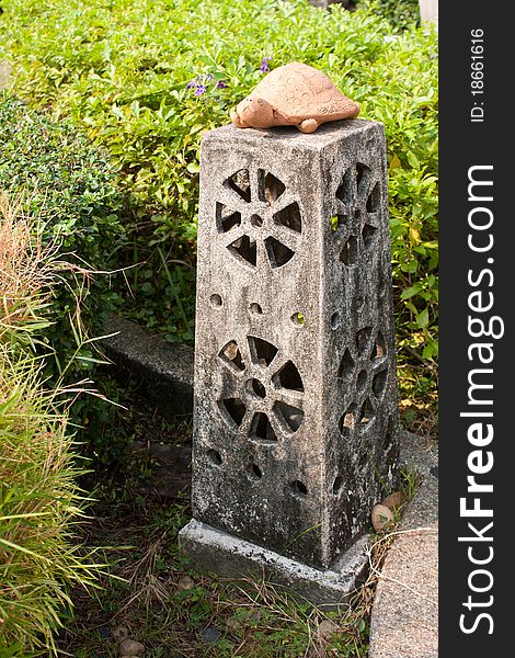 Ornamental stones of the garden to look beautiful. Ornamental stones of the garden to look beautiful