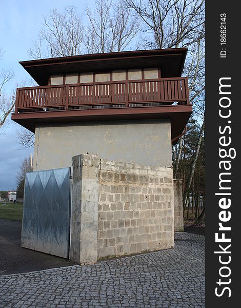 A guard tower at a prison