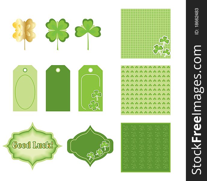 Scrapbooking elements. St.Patrick's Day