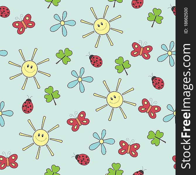 Seamless wallpaper pattern