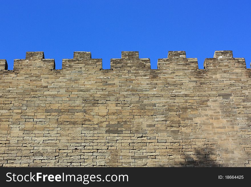 The wall of forbidden city,beijing ,china.