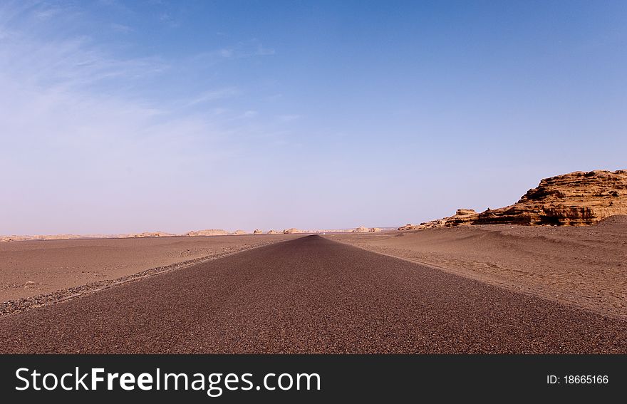 Road Of Yadan Landform