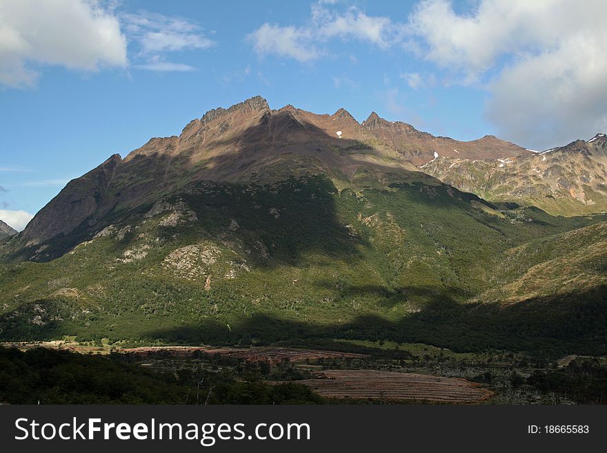 Andes Mountains in Ushuaia Argentina. Andes Mountains in Ushuaia Argentina