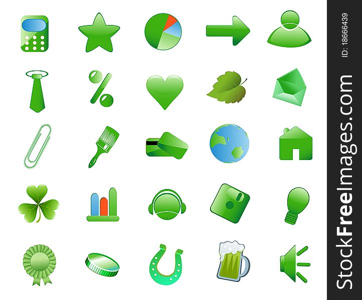 Set green icons