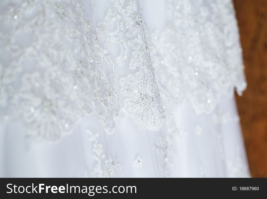 Image of front of bride in wedding dress