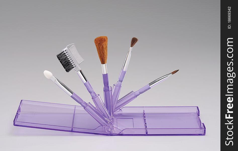 Cosmetic tool with plain background, studio shot