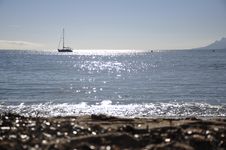 Cannes Beach Royalty Free Stock Photography Cannes Beach Royalty Free Stock Photography