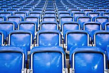 Empty Stadium Seats Royalty Free Stock Photography