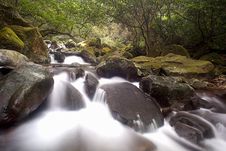 Cascade Falls Over Old Plum River With Rocks Stock Images Cascade Falls Over Old Plum River With Rocks Stock Images
