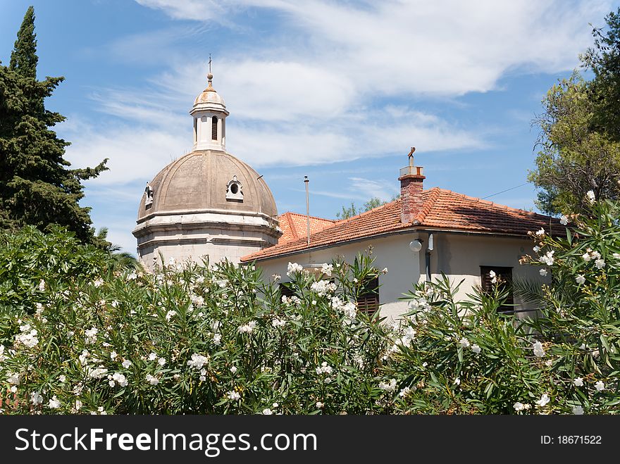 A dome in the croatian city of stari grad on the island of hvar. A dome in the croatian city of stari grad on the island of hvar