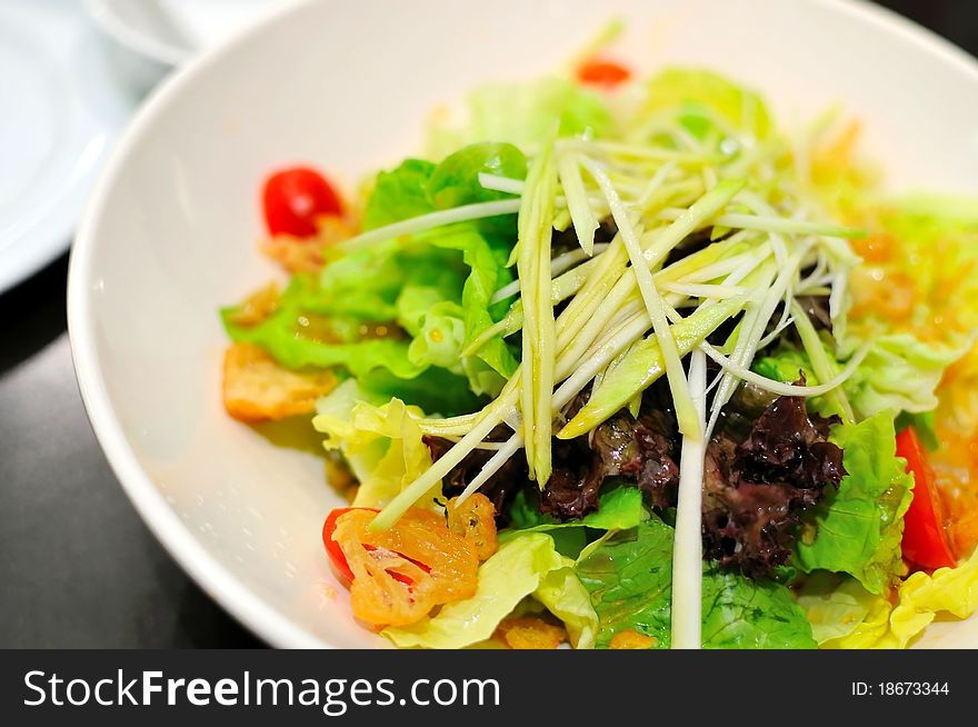 Healthy vegetarian salad