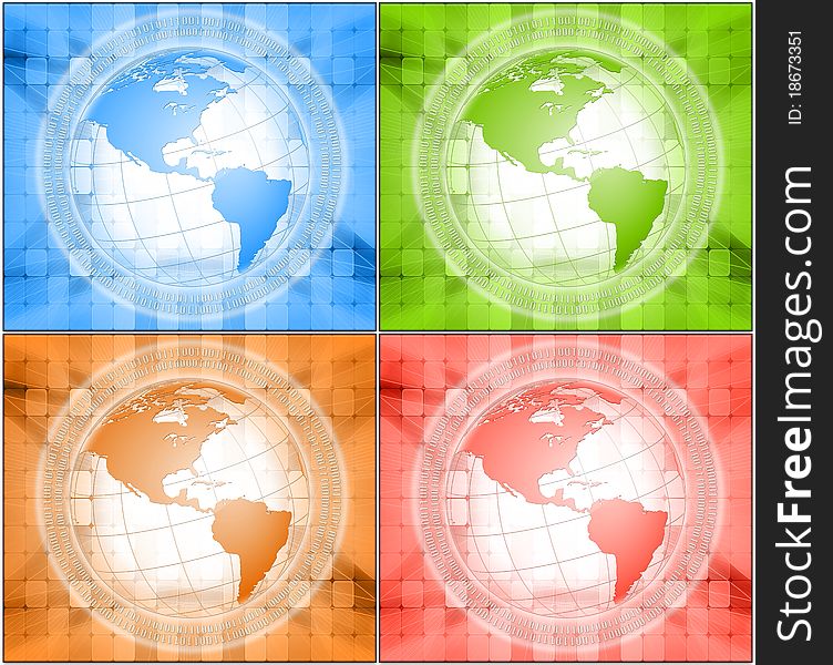 Illustration of global internet information with four colors (each W:3700xH:3200-300 dpi) resolution. Illustration of global internet information with four colors (each W:3700xH:3200-300 dpi) resolution.