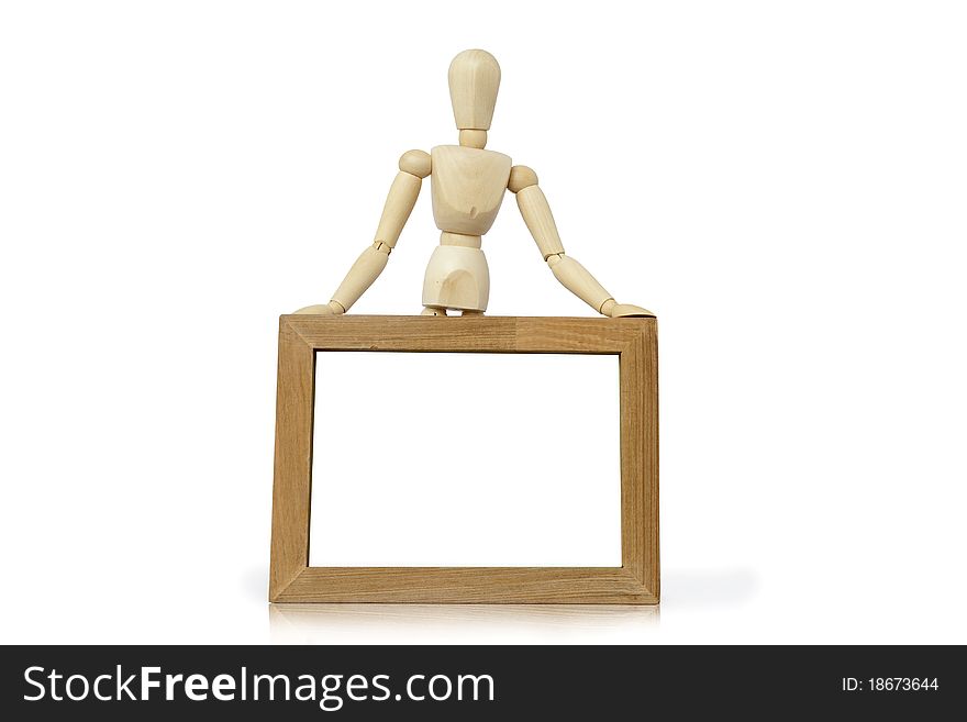 Mannequin  And Wooden Frame