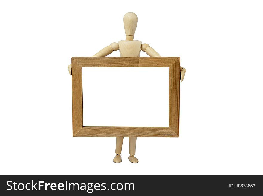 Mannequin  And Wooden Frame