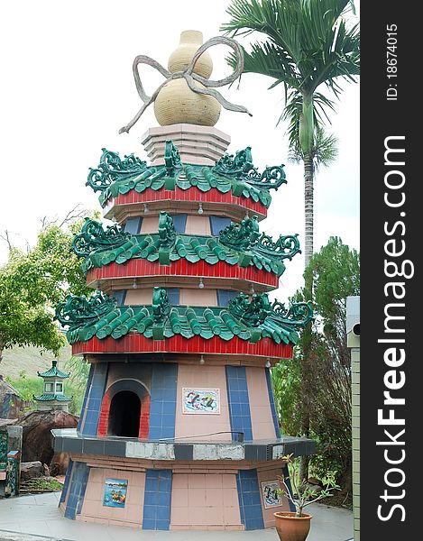 Image of small pagoda at temple