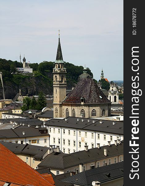 View on the salzburg church